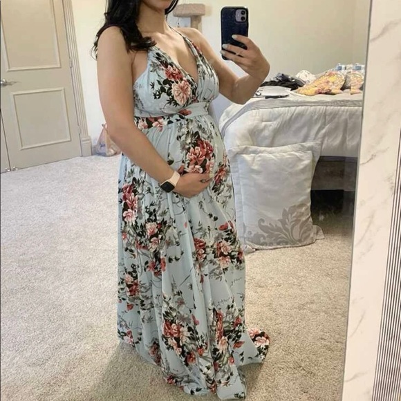 “Ayla” Floral Maxi Dress - Picture 6 of 16